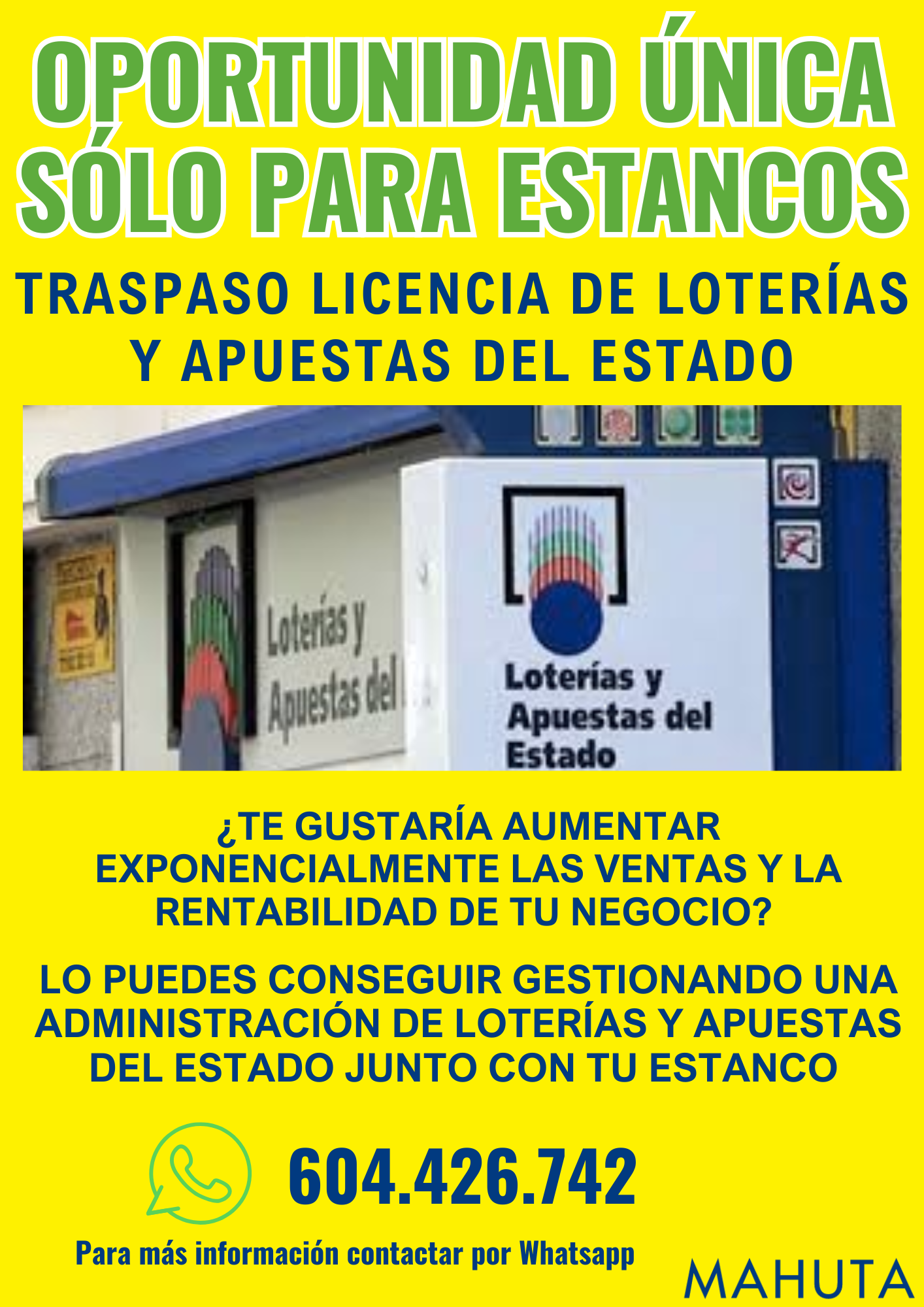 TRASPASO LICENCIA DE LOTERÍAS Y APUESTAS DEL ESTADO